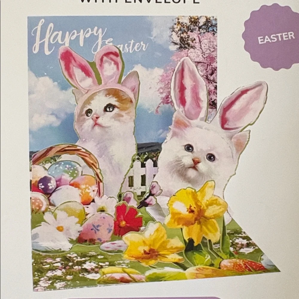 🆕Treasures #1406 “Easter Mischief” Pop Up Easter Card